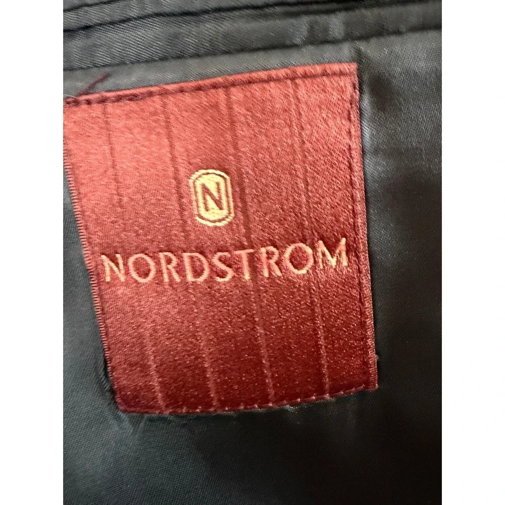 Nordstrom Loro Piana CamelHair Blazer Mens 48R Navy Blue Sport Coat USA Made EUC